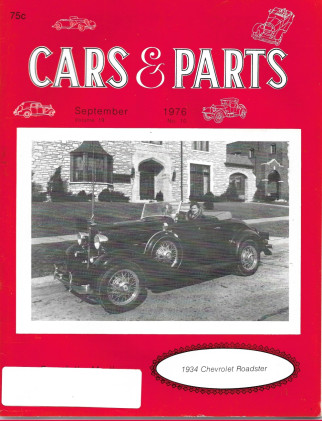 CARS & PARTS 1976 SEPT - '34 CHEVROLET, STAINLESS FORDS, LEBARON, PIERCE-ARROW
